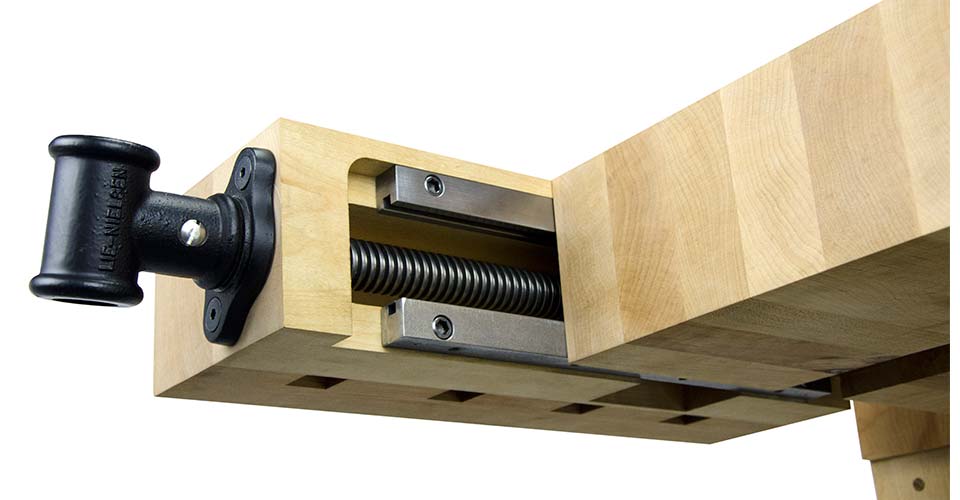 Woodworking tail vise hardware